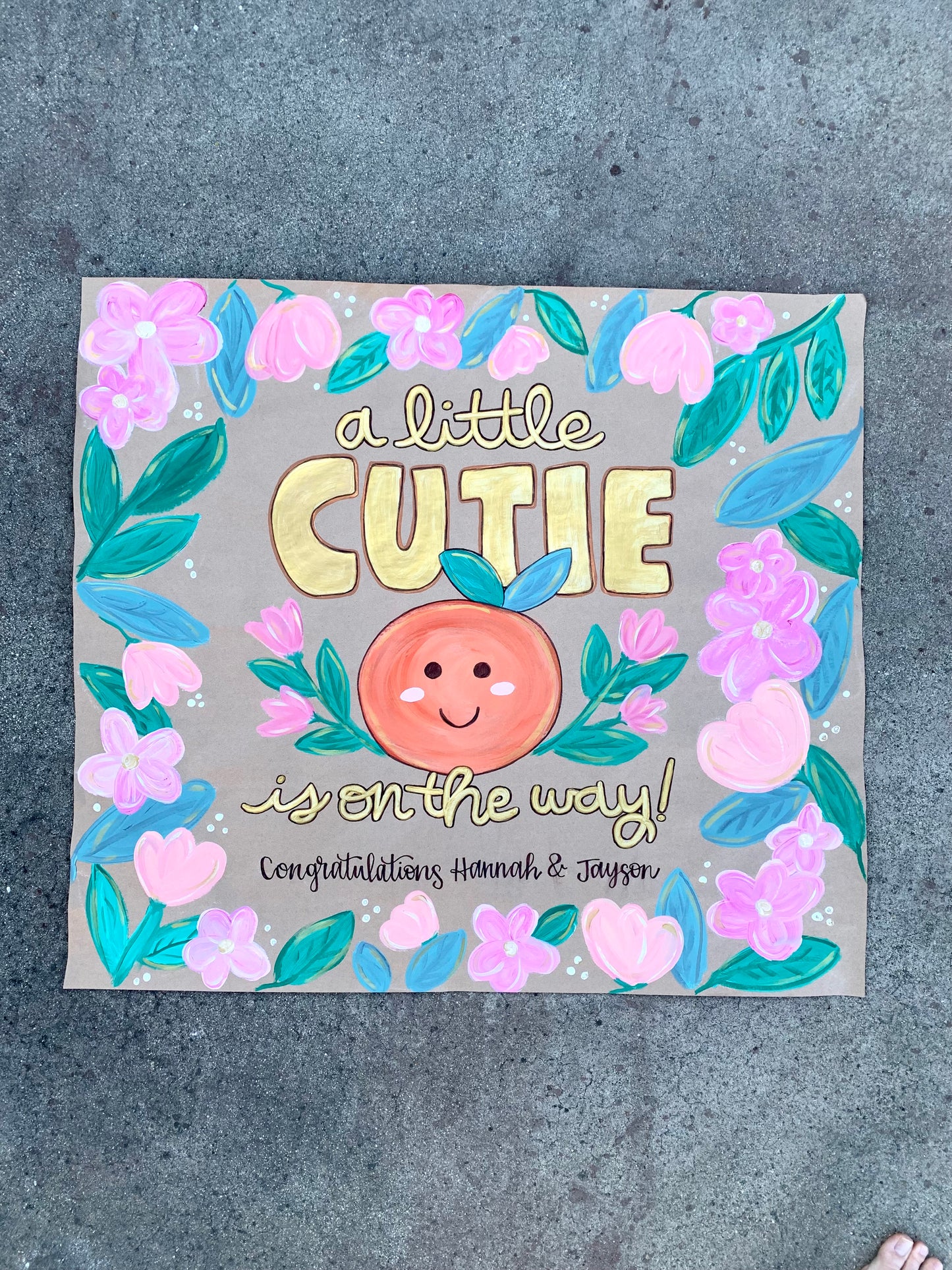 Personalized Handpainted Banner - Baby Shower-Event