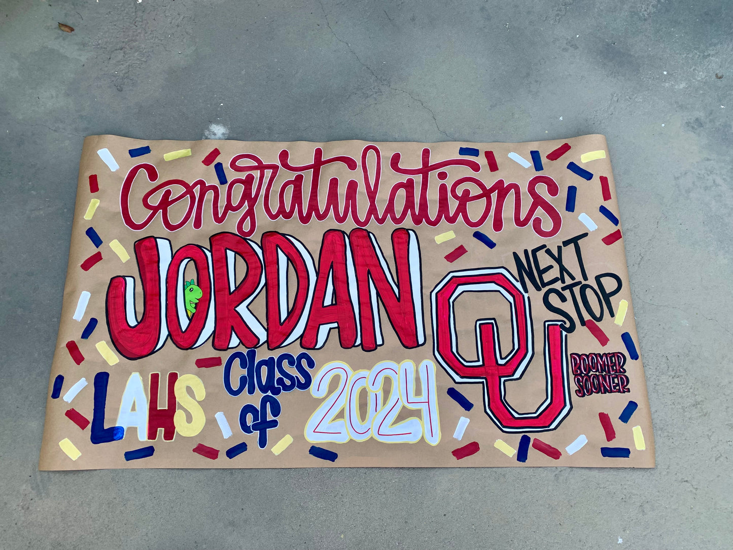 Personalized Handpainted Banner-Graduation-Event