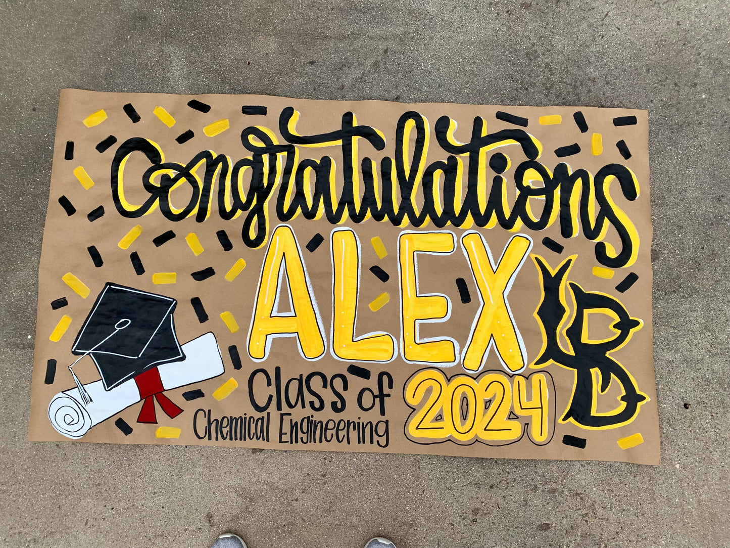 Personalized Handpainted Banner-Graduation-Event