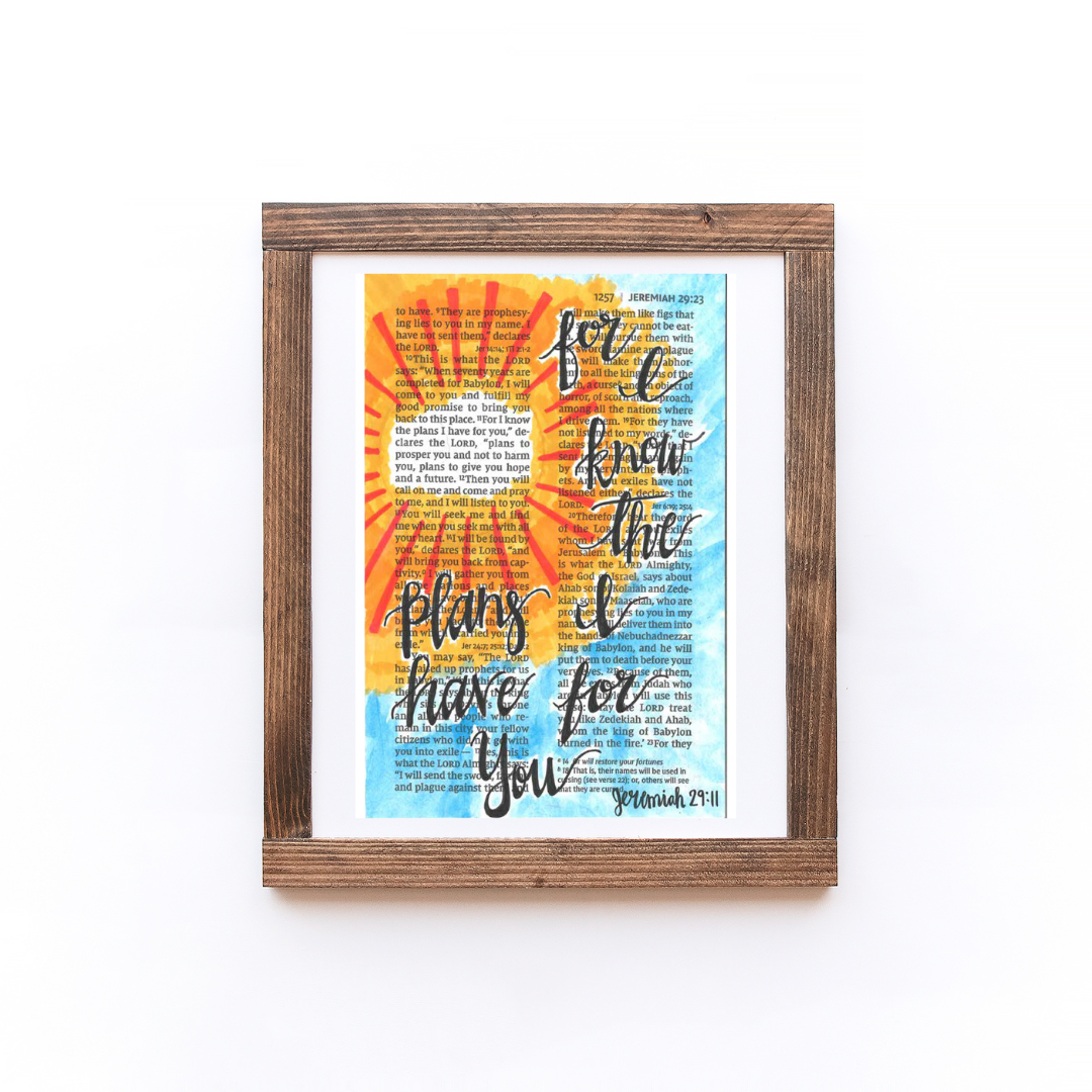 For I Know the Plans (Sunshine)