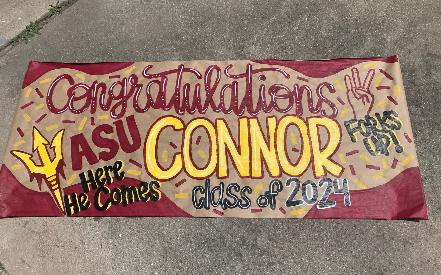 Personalized Handpainted Banner-Graduation-Event